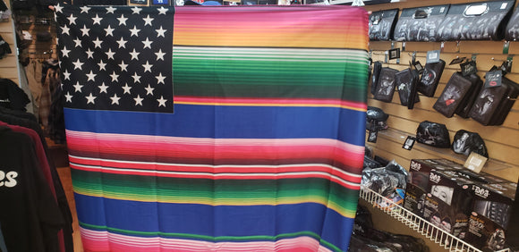 American Zarape Flag Backdrop Tapestry - Chicano Spot