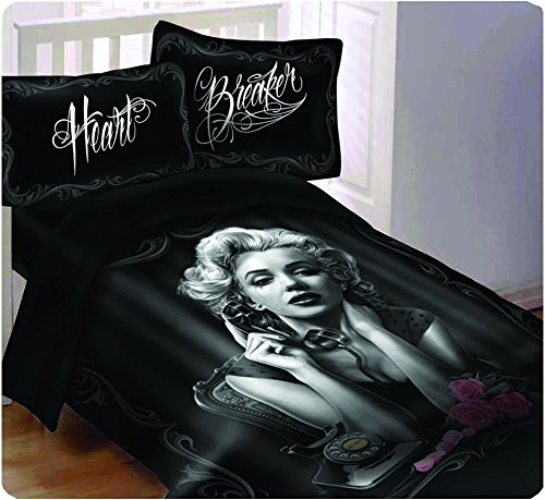 Heartbtraker -Maryln Monroe Comforter Set Queen Size only - Chicano Spot