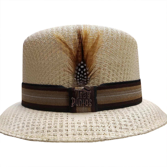 Tan color Lowrider Hat by Tres Puntos Brand
