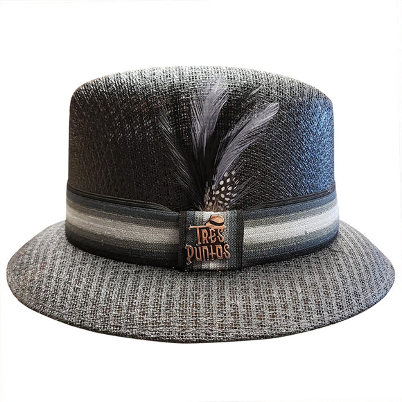 TRES PUNTOS  Black  Pachuco Style Lowrider Hat